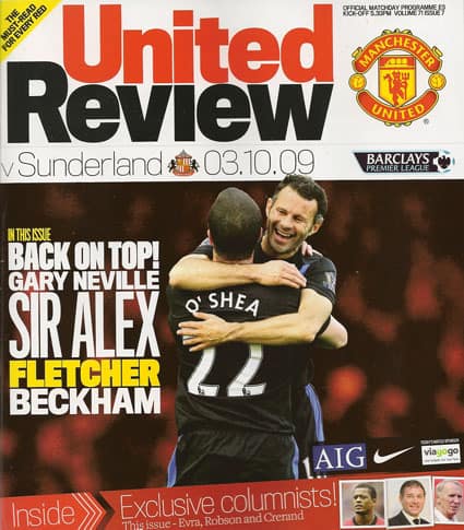Manchester United FC v Sunderland FC